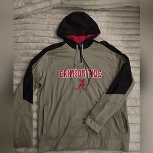 Crimson Tide Men's Gray and Black Hoodie